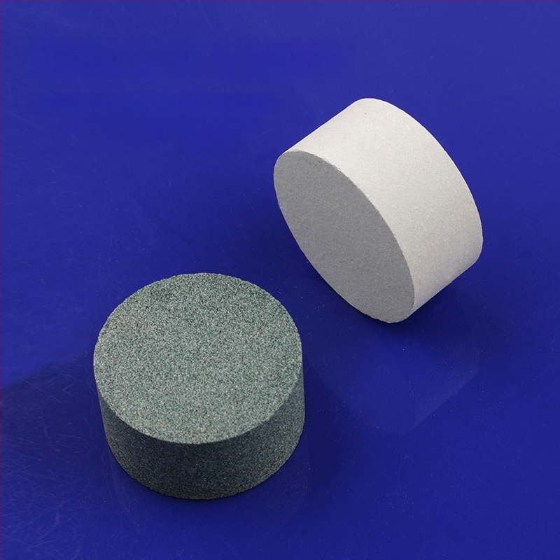 Piatră de ulei din siliciu carbid verde, cilindrică, 50x25 mm, pentru lustruire și șlefuire jad