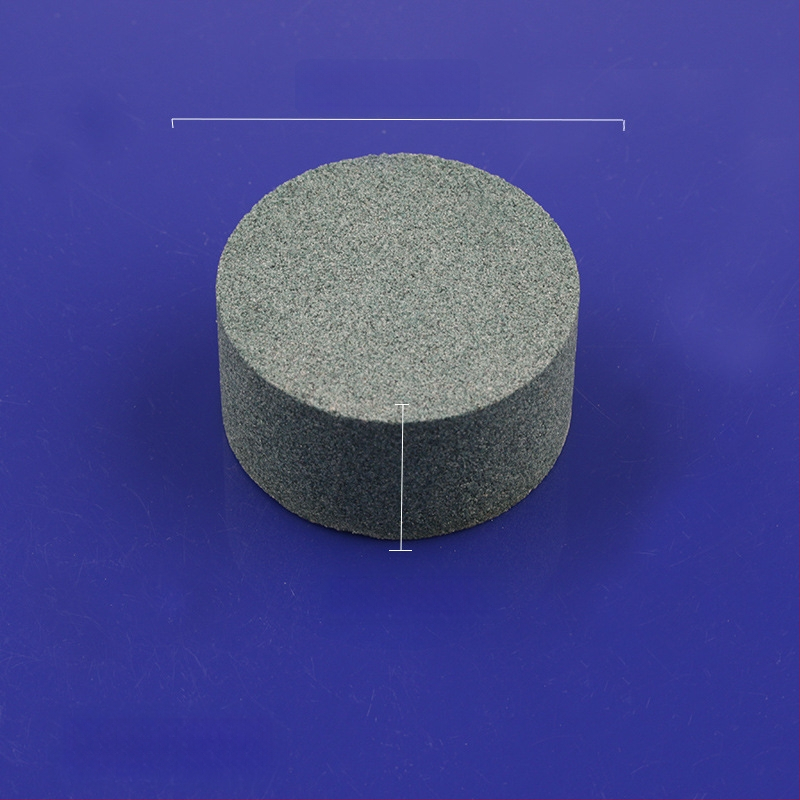 Piatră de ulei din siliciu carbid verde, cilindrică, 50x25 mm, pentru lustruire și șlefuire jad