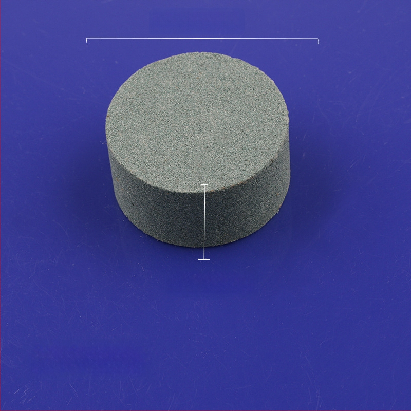 Piatră de ulei din siliciu carbid verde, cilindrică, 50x25 mm, pentru lustruire și șlefuire jad