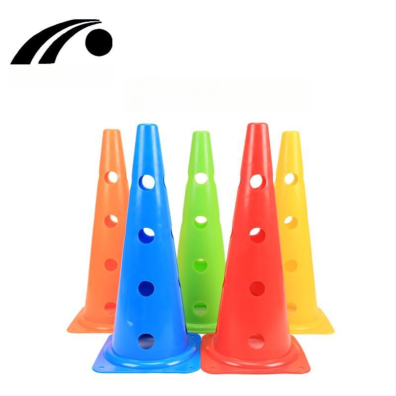 Naili 48 cm con de antrenament pentru fotbal, cu gaură – obstacol și con de marcaj colorat, design îngroșat