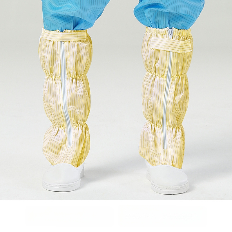 Pantofi botă anti-statice lungi personalizabili, talpă PU groasă, moale, plasă respirabilă, potriviți pentru spații curate, bocanci înalți, imprimare logo disponibil