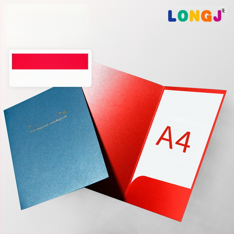 Mapă A4 personalizată cu copertă din folie aurie pentru contracte corporative, mapă documente și personalizare sigiliu.