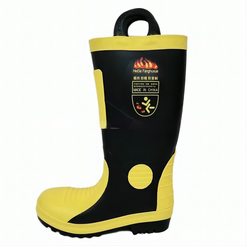 Ghete de protecție antiincendiu cu vârf din oțel, protecție la ploaie și la produsele chimice, pentru minerit și pescuit