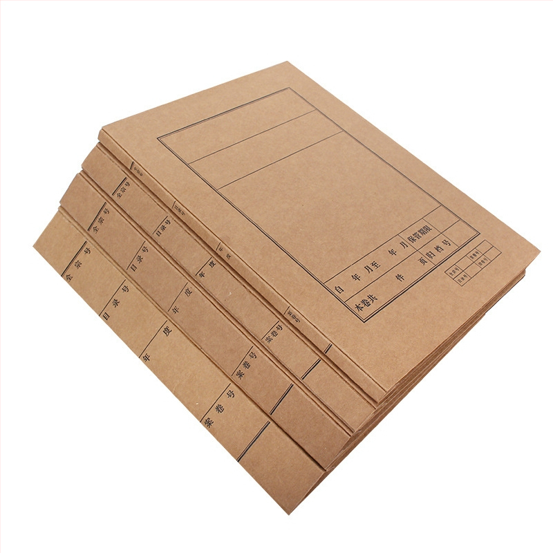 Mapă arhivă din hârtie kraft pentru documente, organizator de birou, dimensiuni 31×22×1,5 cm, 337 g