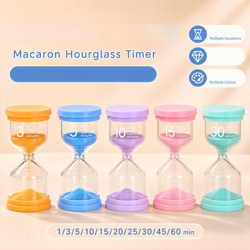 Clepsidră în formă de macaron pentru copii — cadou creativ