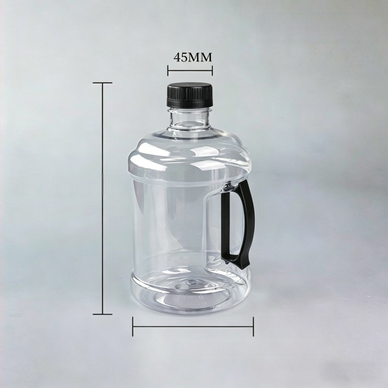 Sticlă PET de 1,5 L cu gură largă, pereți groși, sticlă goală pentru băuturi