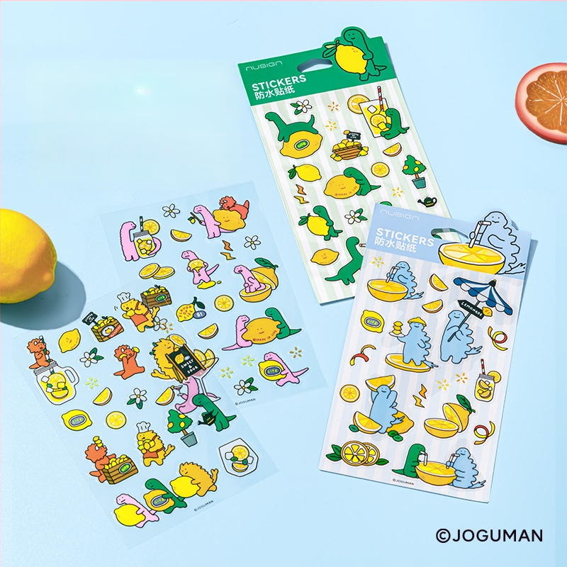 NS366-Q Jo Gumon autocolante PVC pentru planificator și jurnal – decorative, impermeabile, culori rezistente la decolorare