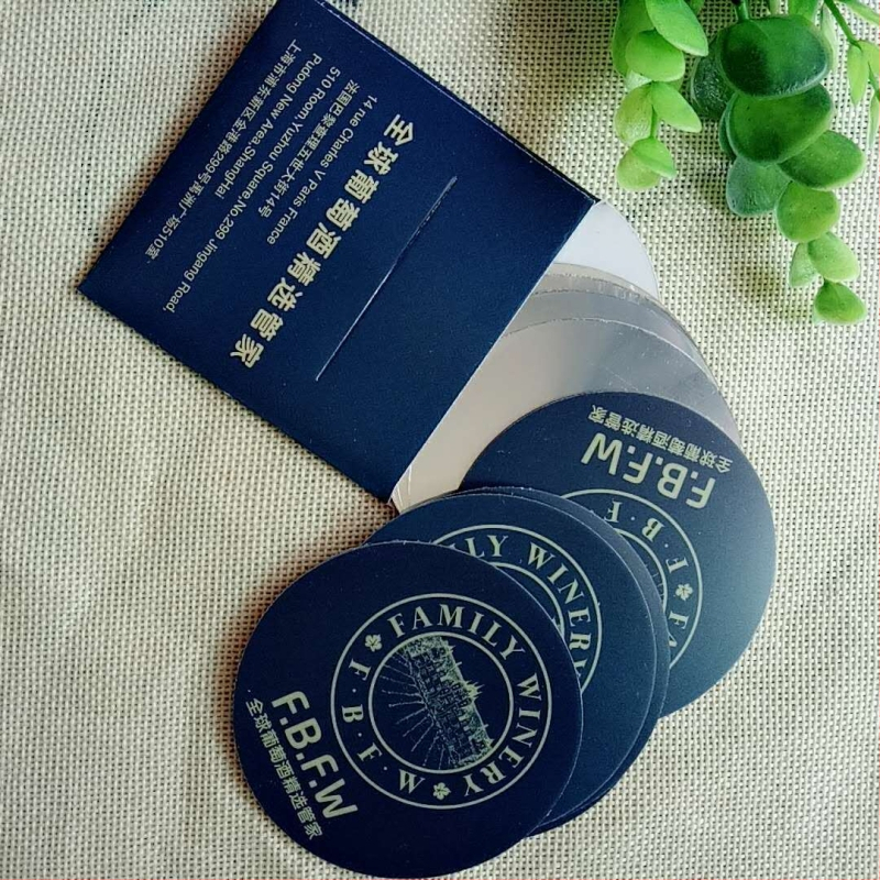 Foițe goale pentru turnarea vinului, pachet 50 buc., logo personalizabil
