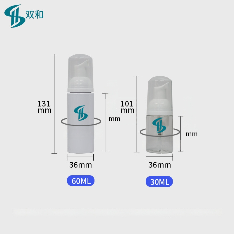 Sticlă PET cu pompă pentru spumă facială, 30ml/60ml, spumă cu aminoacizi