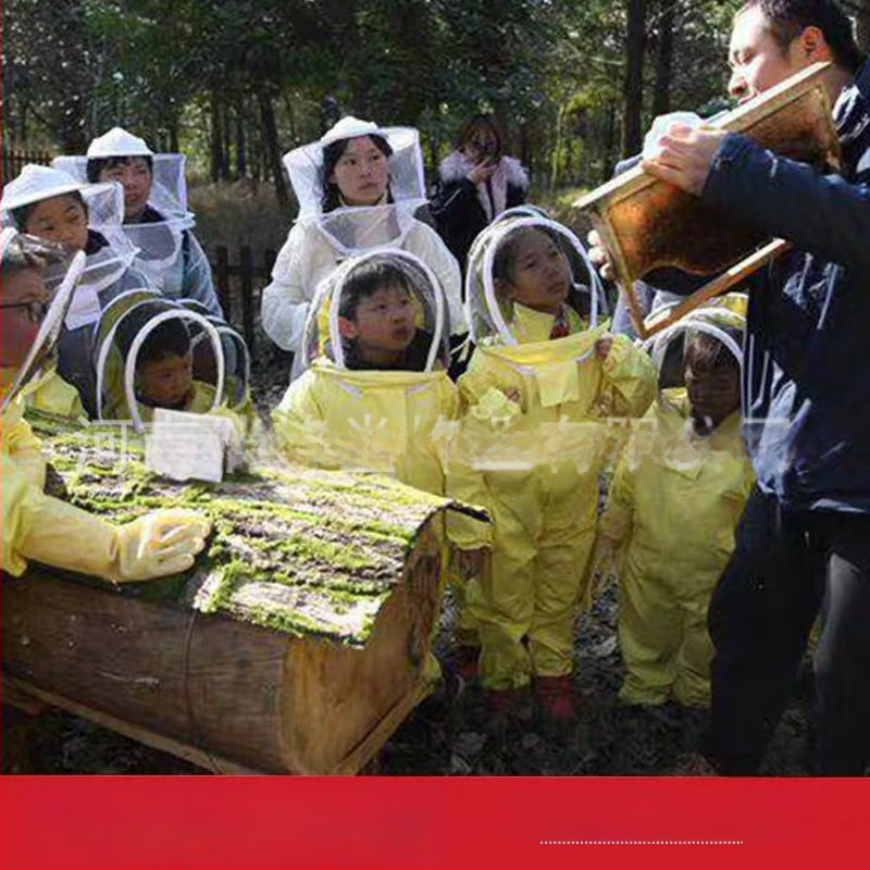 Costum de protecție din bumbac pentru copii — costum unic de apicultură pentru vizite la stupină