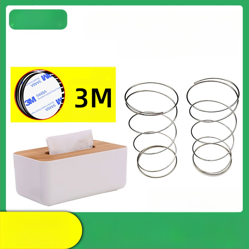Kit pentru cutia de șervețele cu arc din oțel inoxidabil 304, ridicare automată, include bandă dublă 3M