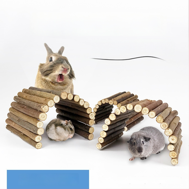 Jucării și accesorii pentru hamster din ramuri de salcie — kit DIY pentru ros, scară, gard și pod arcuit