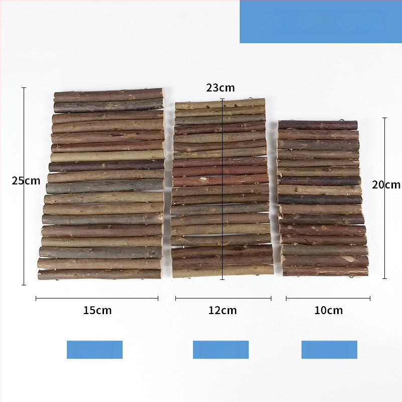 Jucării și accesorii pentru hamster din ramuri de salcie — kit DIY pentru ros, scară, gard și pod arcuit