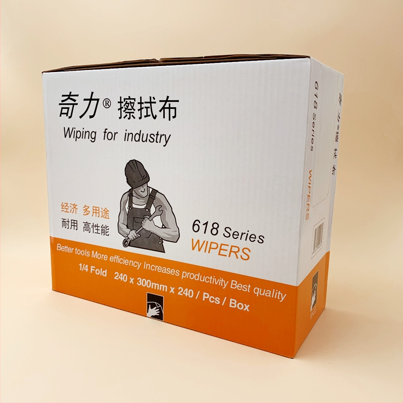 Qili 618 Prosop de șters industrial, fără praf, antistat, absorbant pentru apă și ulei, multifuncțional, țesătură nețesută, 24 x 30 cm, 240 bucăți