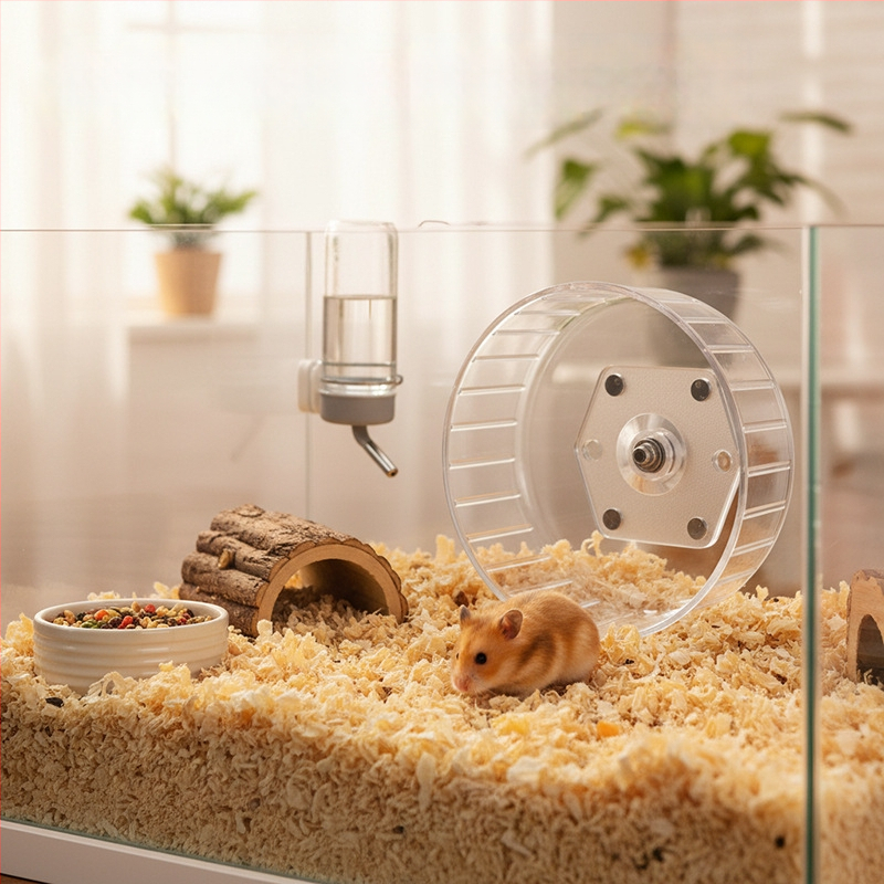 Suport pentru roata hamsterului cu placă acrilică magnetică de susținere