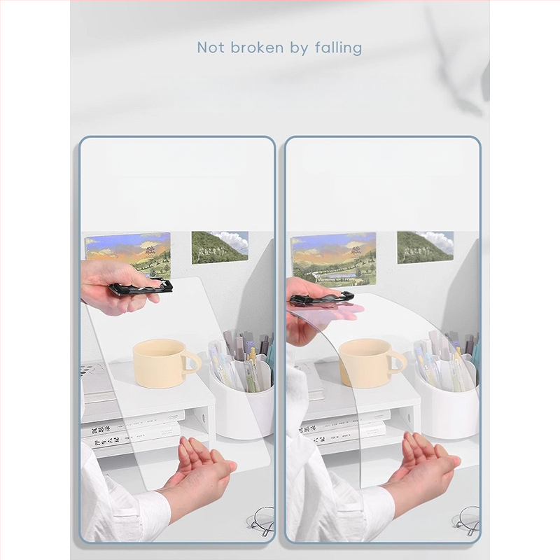 Clipboard din acrilic transparent A4 - versiune verticală, pentru documente, meniuri și notițe, design simplu
