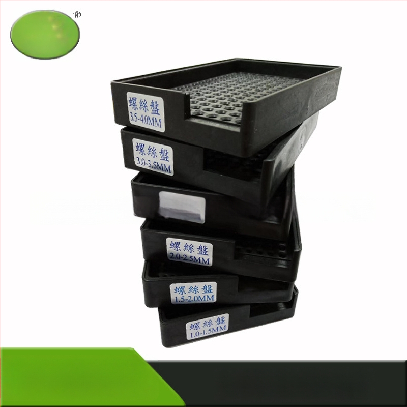 Placă din plastic pentru șuruburi, anti-statice, neagră, pentru electronice, separator 1-5 mm