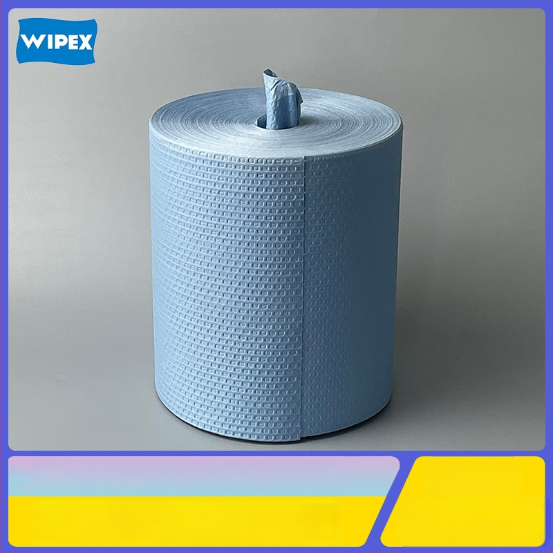 Weipa Ștergătoare Industriale din Material Nețesut, Multifuncționale, Fără praf, Rulou Mare, Albastru