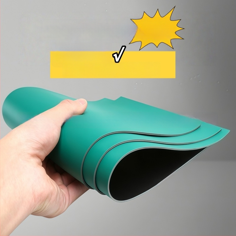 Covoraș de lucru antistatic, rezistent la temperatură, verde, 30 × 40 cm, suprafață durabilă pentru asamblare electronică