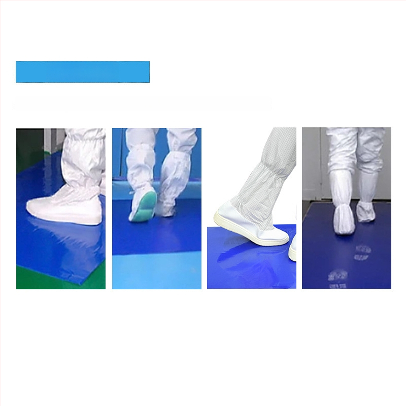 Covoraș adeziv albastru, de unică folosință, pentru talpa pantofilor, folie detașabilă, covoraș de podea pentru eliminarea prafului în atelier