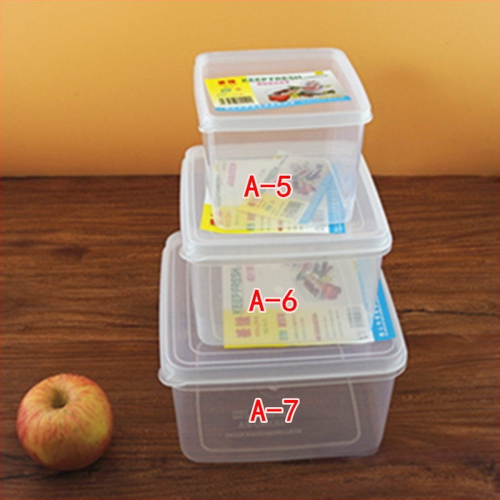 Hualong cutie dreptunghiulară transparentă din plastic pentru depozitare alimentară, 1-2 L
