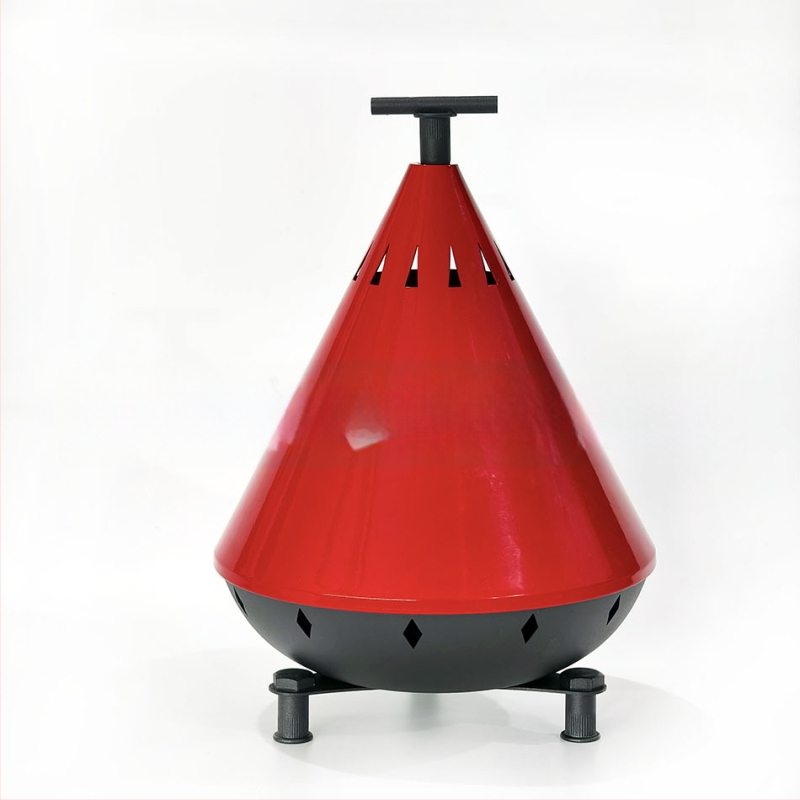 Sobă metalică cu lumânare pentru încălzire, pentru camping în aer liber, design UFO, încălzitor de mâini