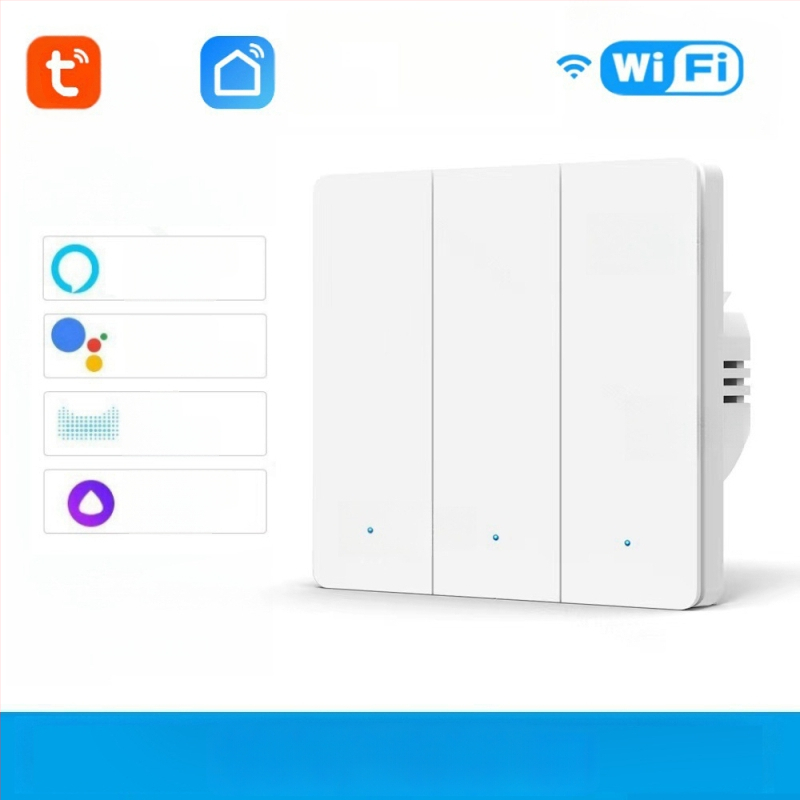 Comutator WiFi cu T34, Bluetooth, 433 MHz, mod dual și mod tri, control de la distanță prin aplicație, panou cu puncte