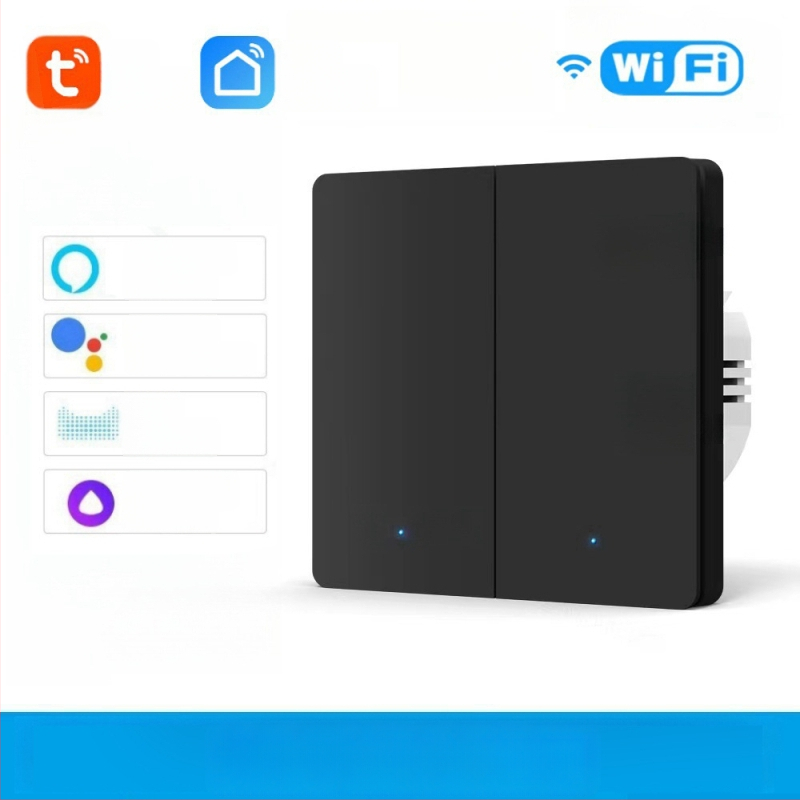 Comutator WiFi cu T34, Bluetooth, 433 MHz, mod dual și mod tri, control de la distanță prin aplicație, panou cu puncte