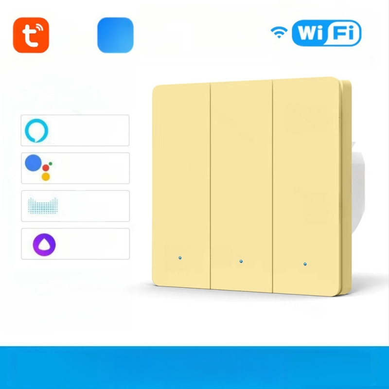 Comutator WiFi cu T34, Bluetooth, 433 MHz, mod dual și mod tri, control de la distanță prin aplicație, panou cu puncte