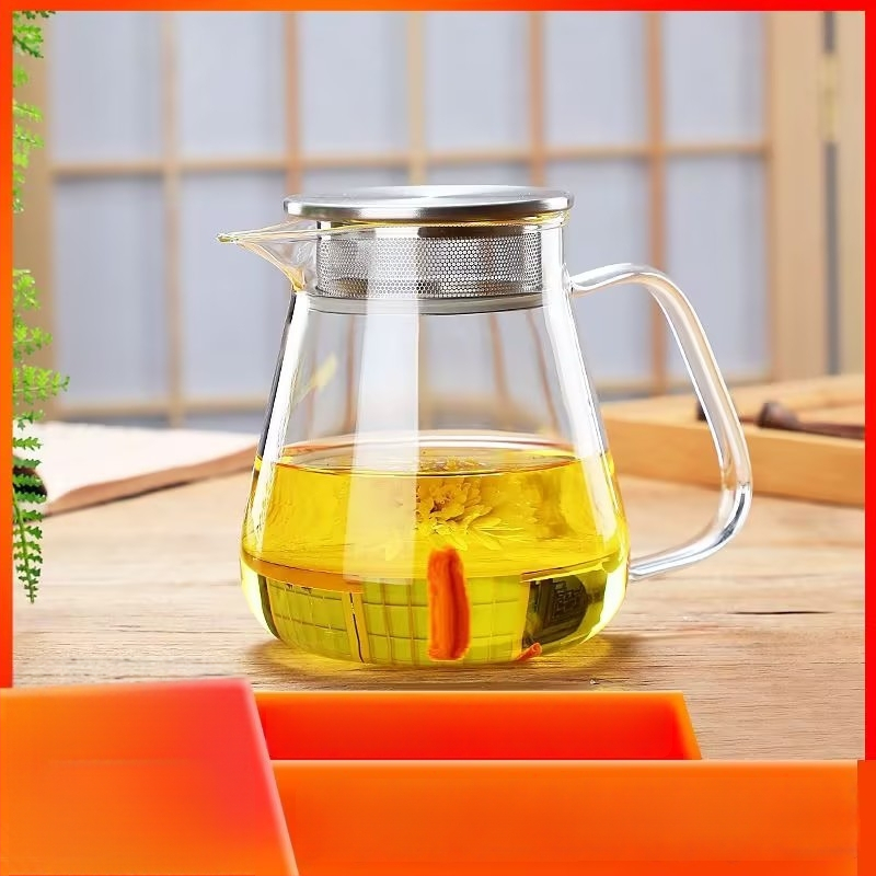 Ceainic din sticlă borosilicată, rezistent la temperaturi înalte, set Kung Fu pentru uz casnic