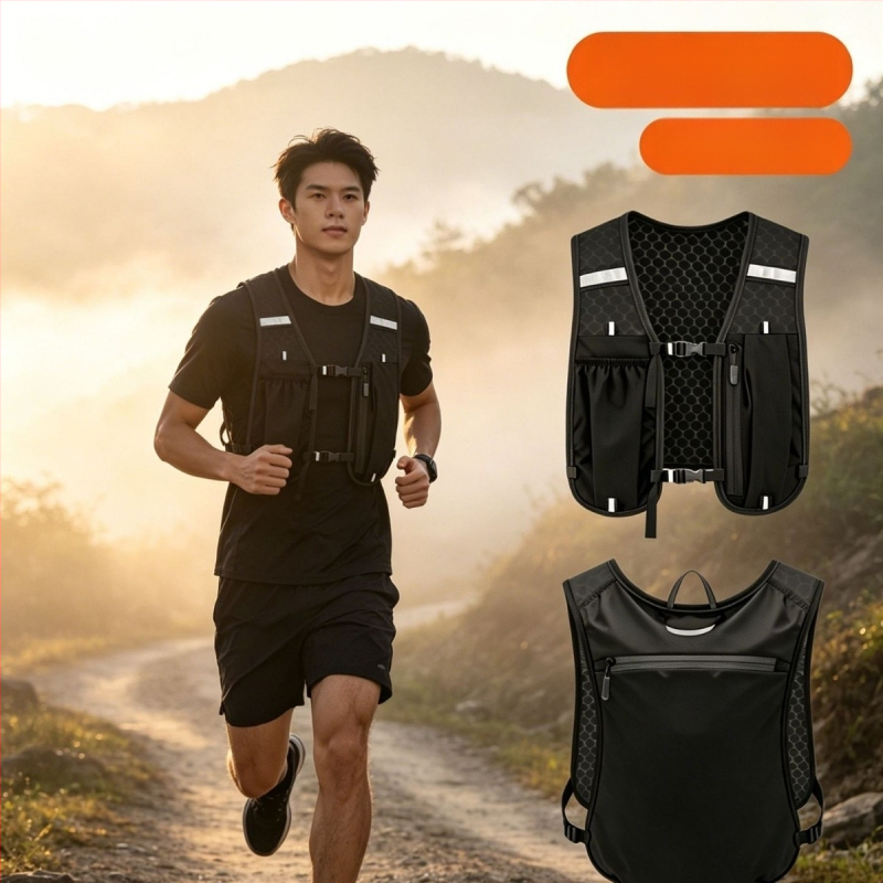 Vesta sportivă de exterior cu buzunar pentru telefon, pentru alpinism, alergare și drumeții