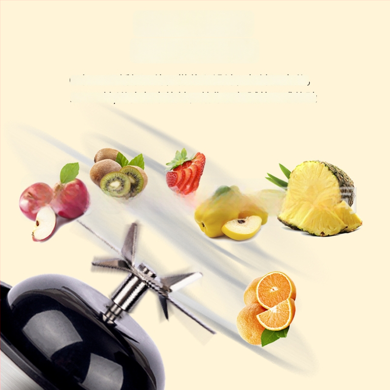 Storcător electric portabil pentru fructe și legume, cu 6 lame, sticlă borosilicată, capacitate 400 ml, baterie încorporată