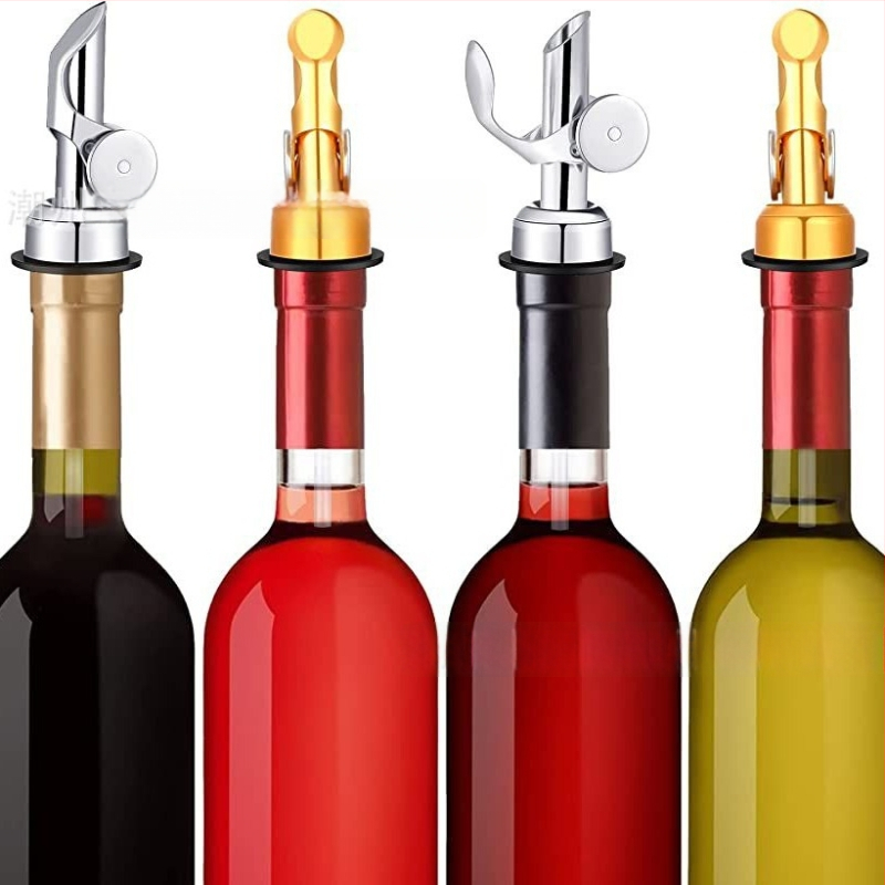 Duză de vin și ulei din oțel inoxidabil 304, acționare prin gravitație, capac rabatabil, dop de vin și duză de turnare