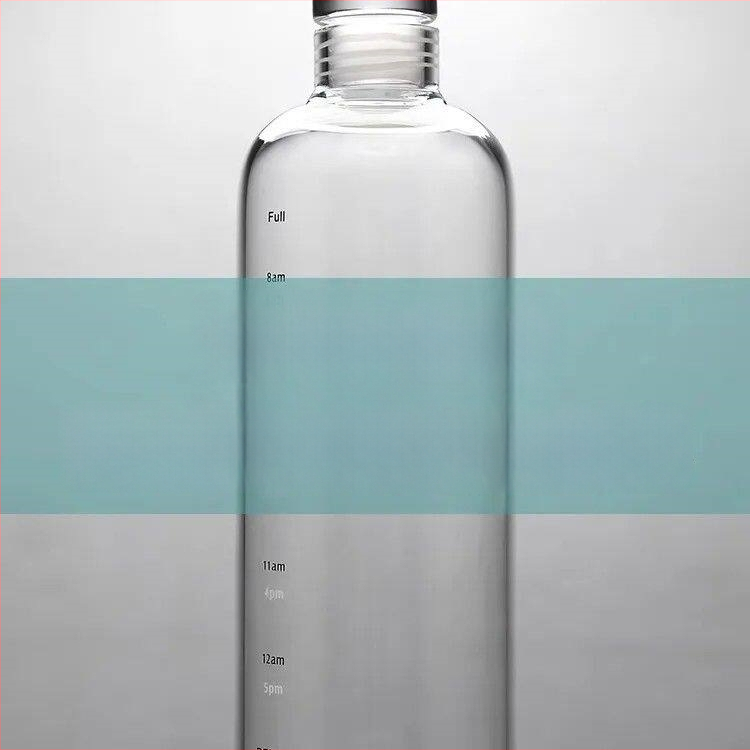 Stopper de vin din sticlă transparentă, 2,7 cm, cu marcaje pe scară și design etanș