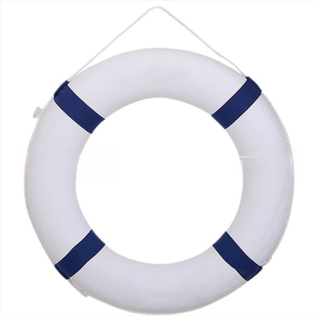 Inel de salvare decorativ mediteranean, din spumă solidă, design îngroșat, element decorativ pentru înot, pentru adulți și copii