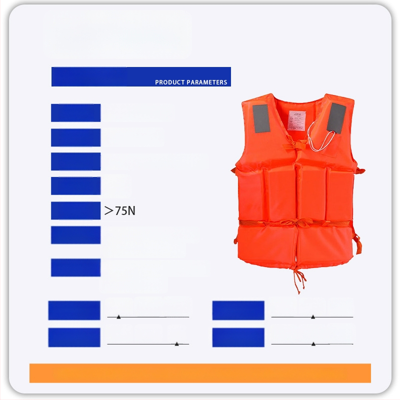 Vestă de salvare pentru adulți, cu plutaj înalt, vestă de flotabilitate profesională pentru pescuit, portabilă pentru bărci de pescuit.