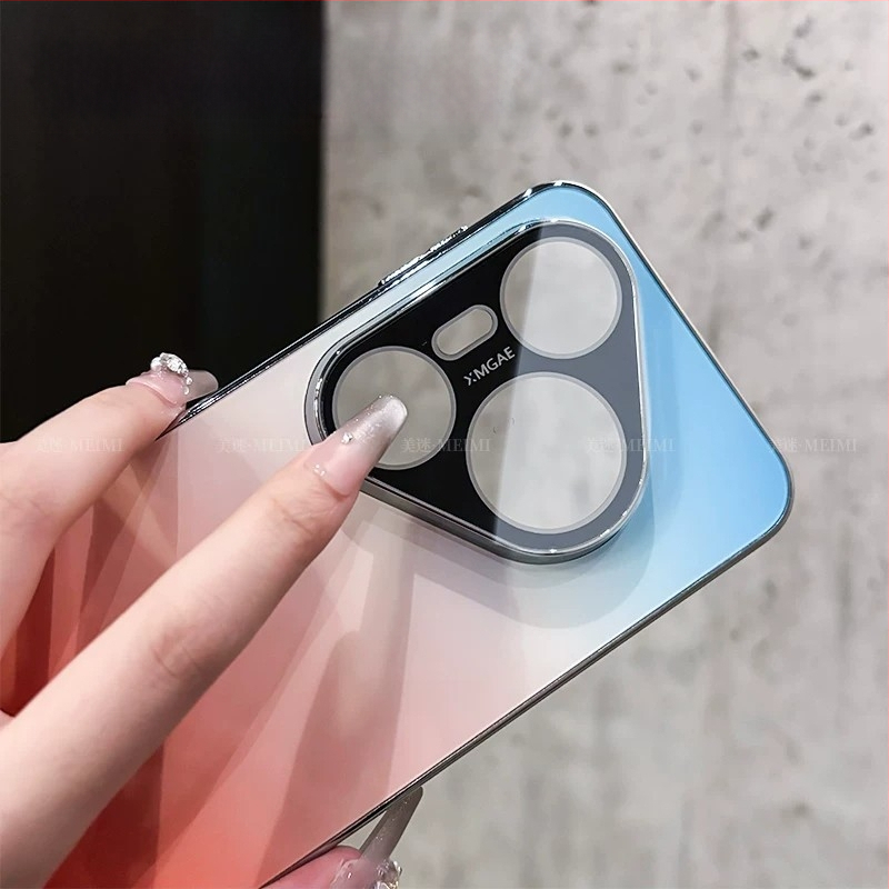 Carcasă Huawei Pura90 cu finisaj gradient, margine anti-derapare electroplacată, compatibilă cu P80 și P70