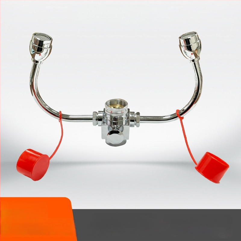 Spălător de ochi de laborator din oțel inoxidabil 304, robinet de bancă, dual-use, model YX-LY-S