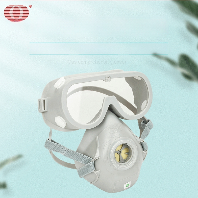 Mască de gaz cu filtru din cărbune activ, respirator protector împotriva pesticidelor și formaldehidei, pentru industrie și construcții