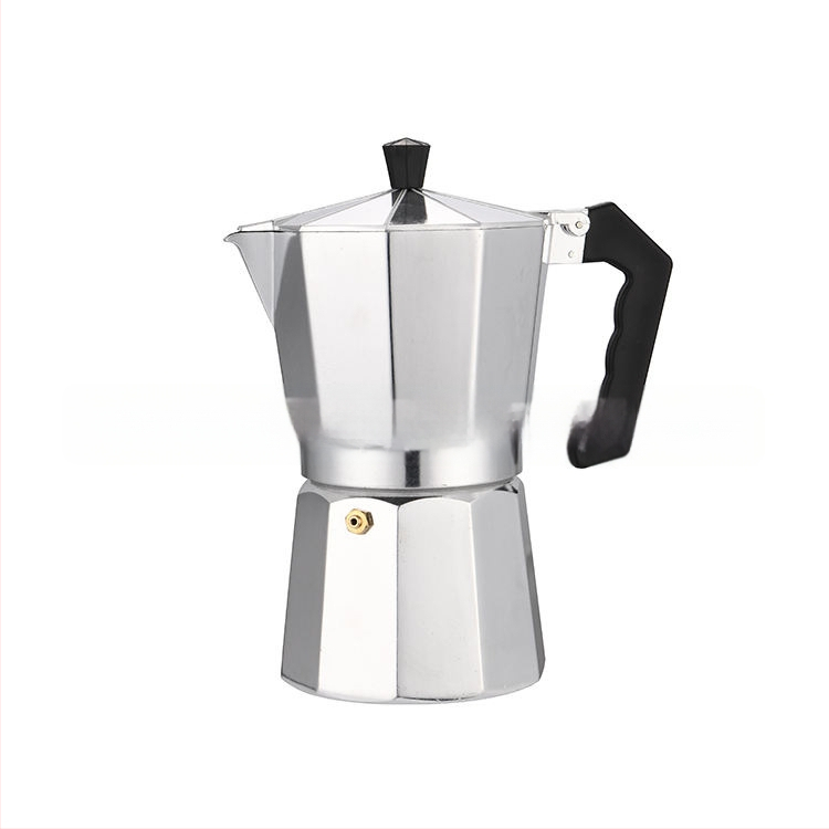 Moka din aluminiu italian, design octagonal, stil european