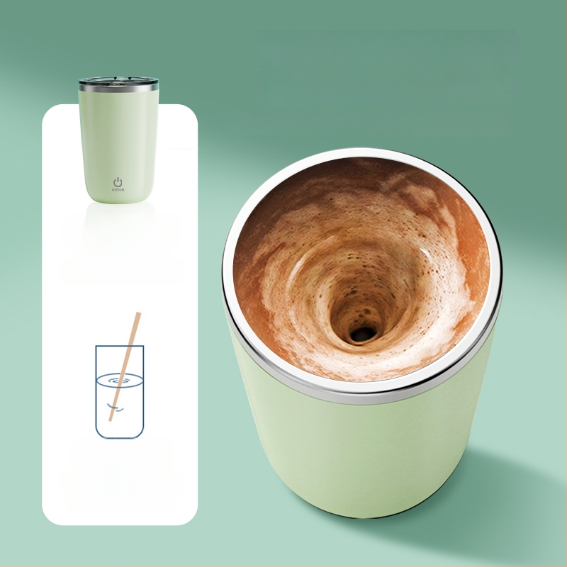 Cupa amestecător magnetic automat pentru cafea și lapte de soia, portabilă, reîncărcabilă