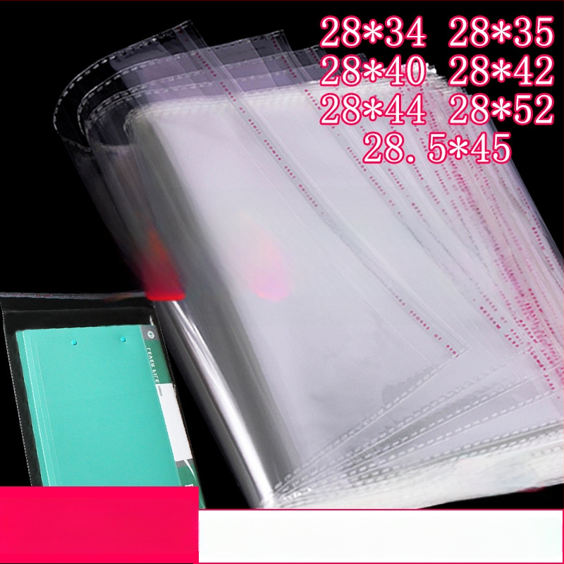 Pungă din plastic transparent autoadezivă pentru ambalarea hainelor, pentru jeanși și cămăși, 28x40 cm