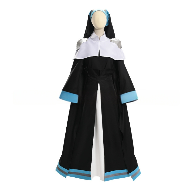 Fire Force: Alice Uniformă Sister C – Costum Cosplay, Uniformă de călugăriță-pompier pentru anime