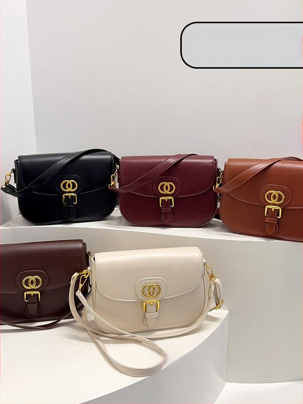 Geantă crossbody mare, din piele sintetică, cu clapă