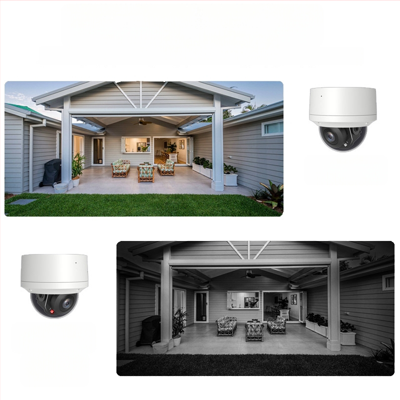 Cameră PTZ cu zoom electric 5x, 360° panoramă, rezistentă la apă și explozie, PoE