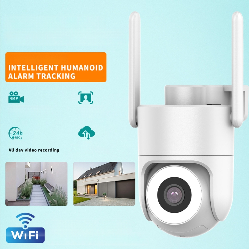 iCSee IPC-253 Cameră PTZ WiFi 3MP, interior/exterior, rotire orizontală 355°, înclinare 90°