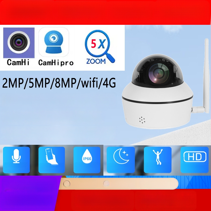 Camhipro Camhi 5MP Wi-Fi PTZ cameră sferică pentru exterior