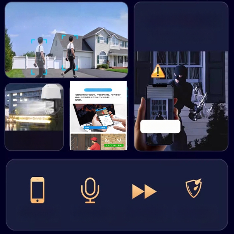 Camhipro Camhi 5MP Wi-Fi PTZ cameră sferică pentru exterior