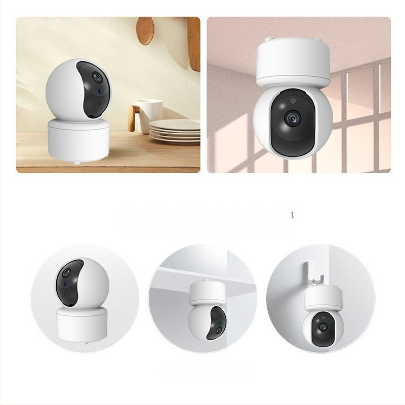 Cameră de supraveghere cu vedere de noapte HD, wireless, pentru interior, IP, pan-tilt, Wi-Fi