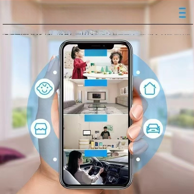 Cameră de supraveghere wireless X3 cu vedere pe timp de noapte, monitorizare pentru interior și exterior, HD